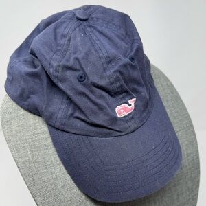 Vineyard Vines by Shep &‎ Ian Classic Whale Logo Baseball Hat Blue Pink One Size